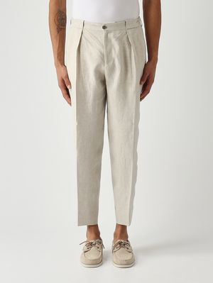 1. Pantalone uomo PortobelloS in lino Tortora