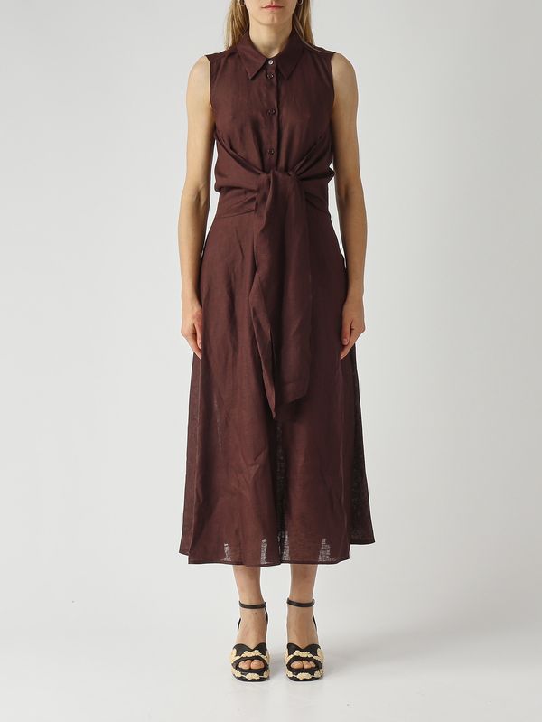 1. Abito donna in lino Moka Meimeij m6en06