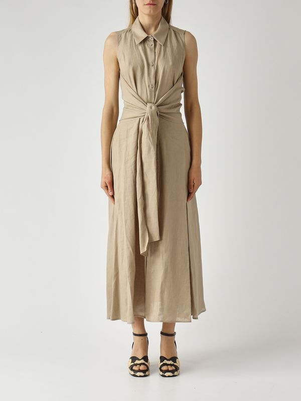 Women's linen dress Travertine Meimeij