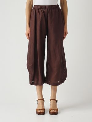 1. Pantalón de lino para mujer Moka