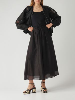 2. Damenjacke aus Fil-Coupé Schwarz