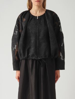 1. Damenjacke aus Fil-Coupé Schwarz