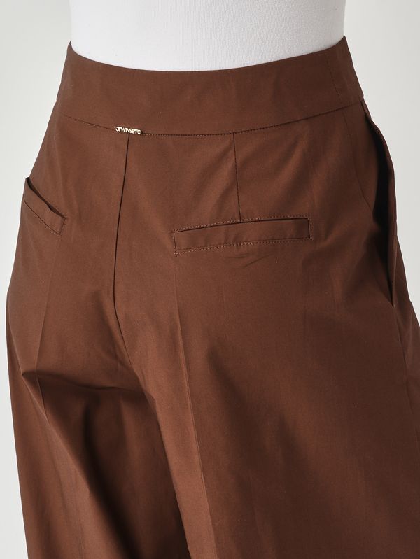 5. Pantalon femme en coton stretch Café Twinset 261tt2150