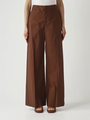 1. Pantalon femme en coton stretch Café