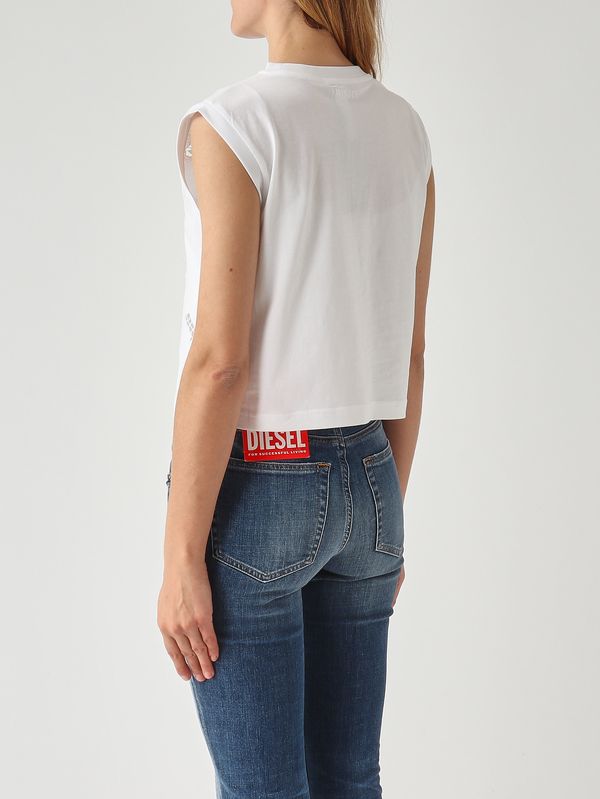3. Camiseta de mujer de algodón Blanco Twinset 261tt2050