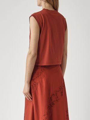 4. Camiseta de mujer de algodón Marrón