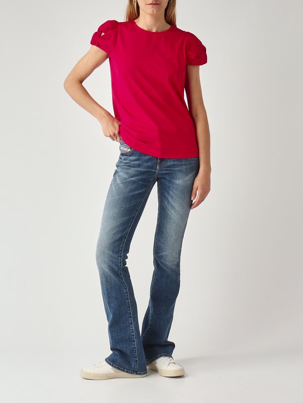 2. Damen-T-Shirt aus Baumwolle Lippenstiftrot Twinset 261tt2060