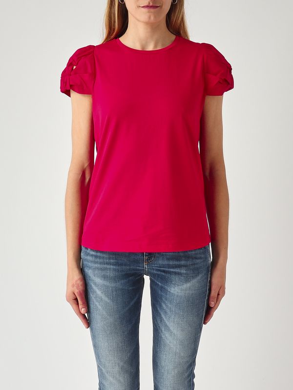 T-shirt femme en coton Rouge à lèvres rouge Twinset