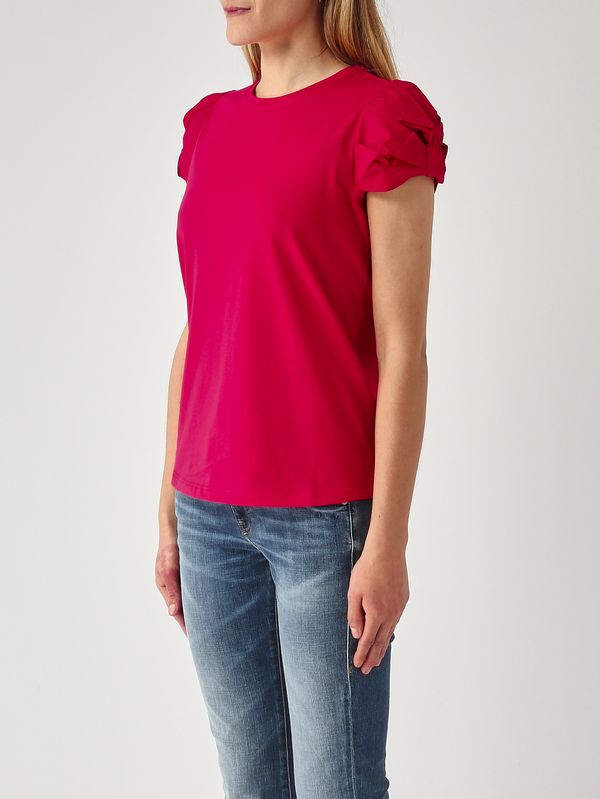 3. Damen-T-Shirt aus Baumwolle Lippenstiftrot Twinset 261tt2060
