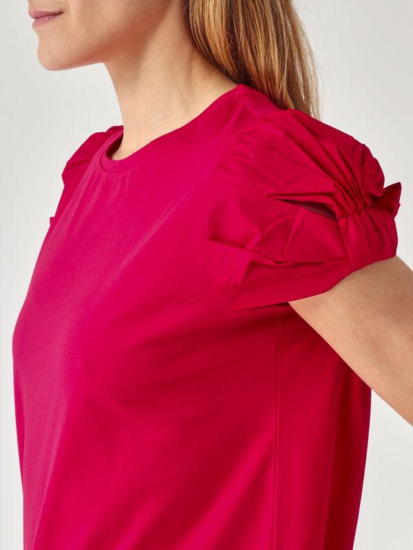 5. Damen-T-Shirt aus Baumwolle Lippenstiftrot Twinset 261tt2060