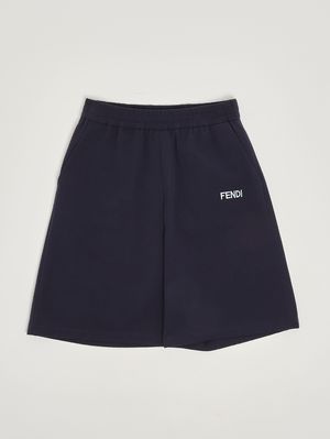 1. Kinder-Bermuda aus Baumwolle Blau