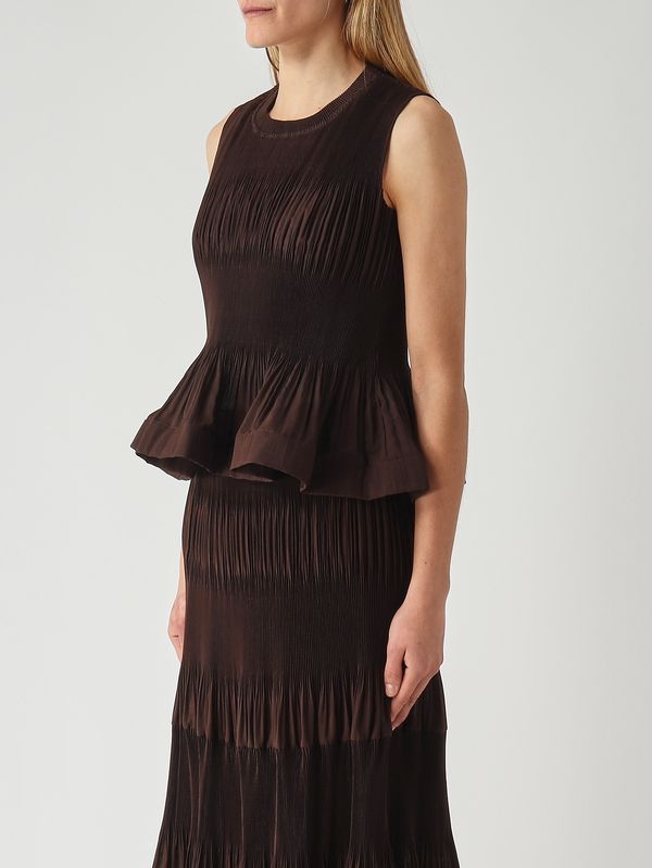 3. Women's pleated fabric blouse Moka Meimeij m6ey04