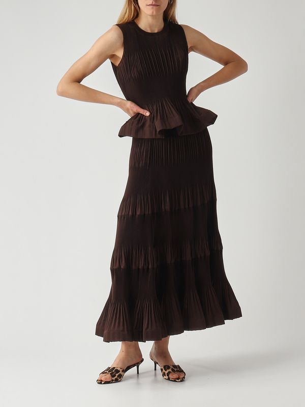 2. Women's pleated fabric blouse Moka Meimeij m6ey04