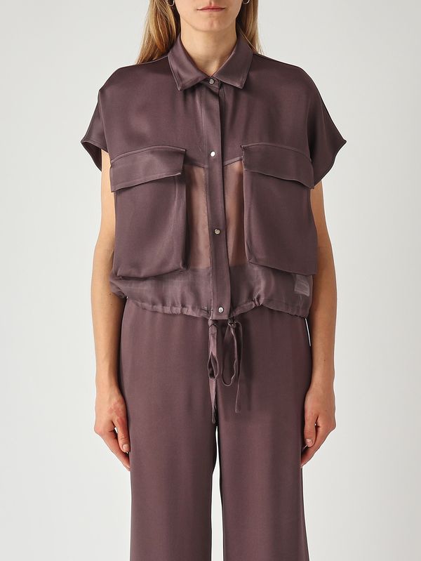 Damenbluse Frida aus Viskosemischung Pflaume Antonelli