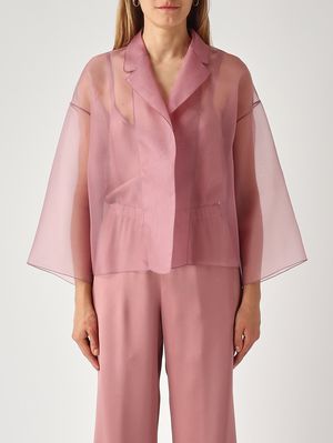 1. Emma Damenjacke aus Seide Antikrosa