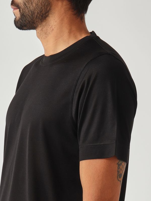 5. T-shirt uomo in seta Nero Gran Sasso 6012178304