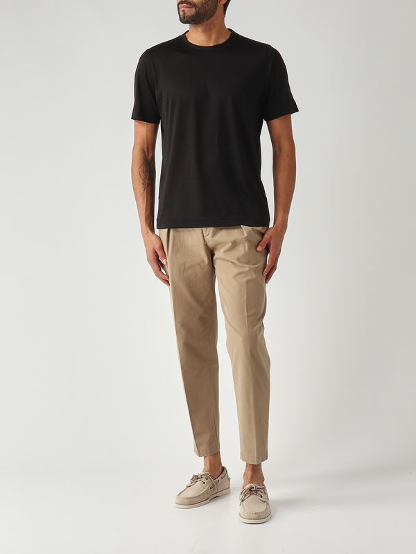 2. T-shirt uomo in seta Nero Gran Sasso 6012178304