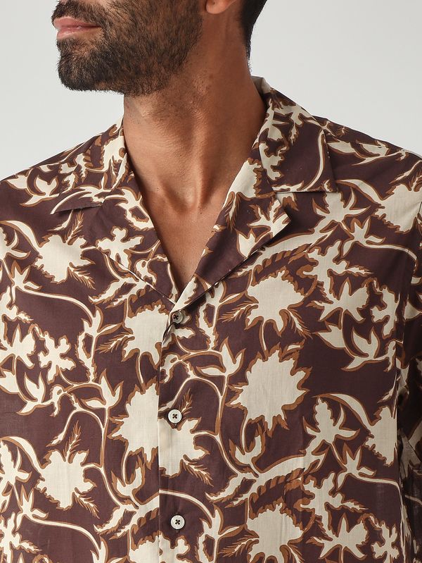5. Camisa de hombre Hadley de algodón Marrón Altea 2654061