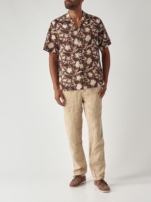 2. Camisa de hombre Hadley de algodón Marrón