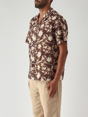 3. Camisa de hombre Hadley de algodón Marrón