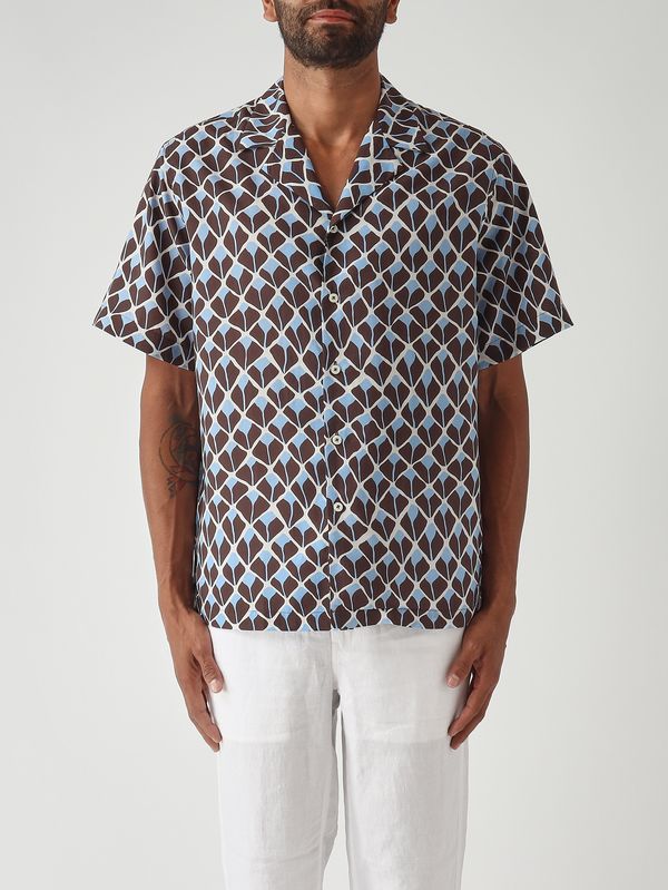 Camisa de hombre Hadley de lyocell Marrón oscuro Altea