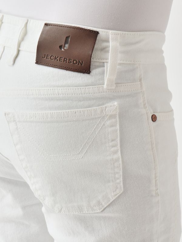 4. Jeans uomo John in cotone stretch Bianco Jeckerson pe26juppa077john001