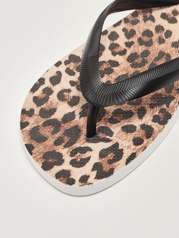 5. Alma Damen-Flip-Flops aus Gummi Animal-Print MC2 Saint Barth alm0001