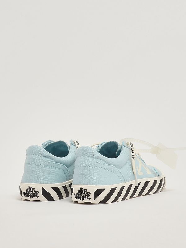 3. Sneakers uomo Vulc Undercut in canvas di cotone Celeste-Bianco Off-White omia2apc99fab0013