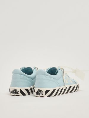 3. Sneakers uomo Vulc Undercut in canvas di cotone Celeste-Bianco