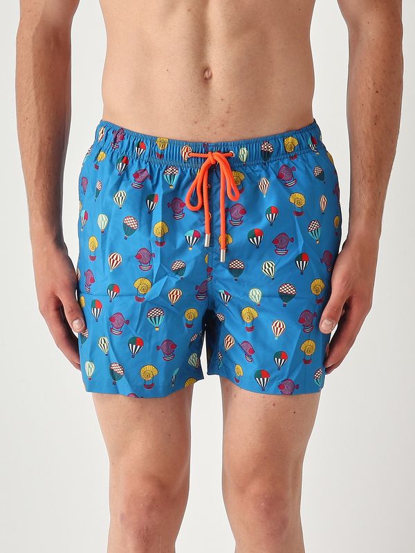 1. Men's technical fabric swim shorts Periwinkle Gallo ap516788