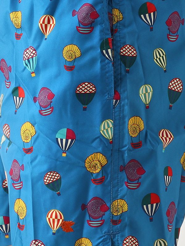 3. Men's technical fabric swim shorts Periwinkle Gallo ap516788