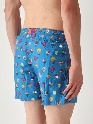 2. Men's technical fabric swim shorts Periwinkle