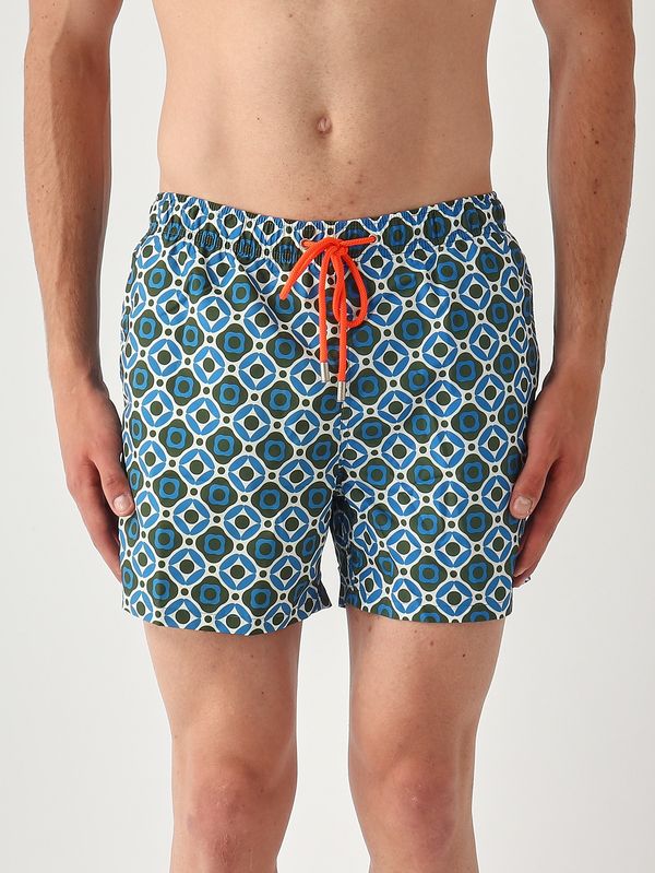 1. Men's technical fabric swim shorts Military Gallo ap516864
