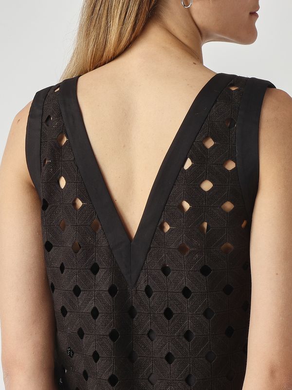 5. Robe femme Pesi en tissu ajouré Noir Max Mara Beachwear 2616621089600