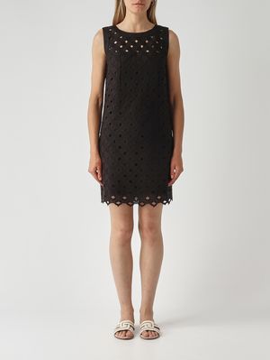1. Robe femme Pesi en tissu ajouré Noir