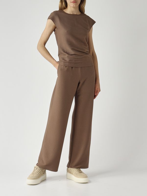 2. Pantalon femme Freccia en tissu technique Café MM Max Mara 2616781058600