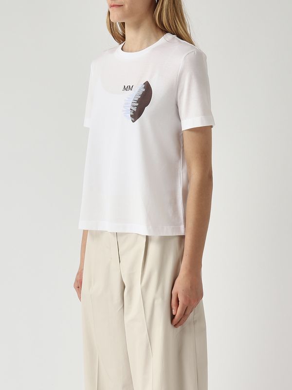3. T-shirt donna Licenza in cotone Bianco MM Max Mara 2616941108600
