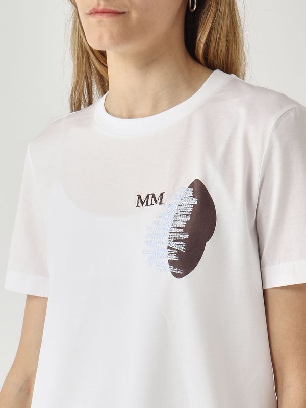 5. T-shirt donna Licenza in cotone Bianco MM Max Mara 2616941108600