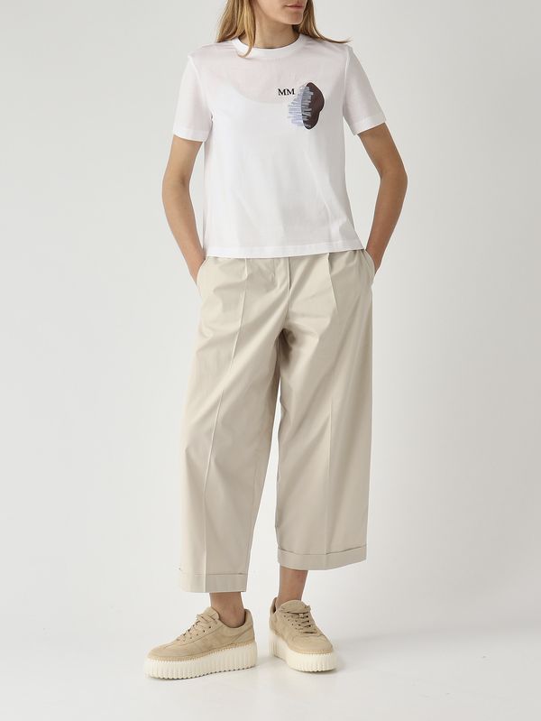 2. T-shirt donna Licenza in cotone Bianco MM Max Mara 2616941108600