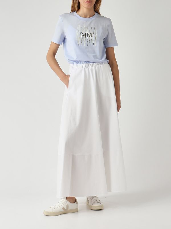 2. Camiseta de mujer Licenza de algodón Azul Cielo MM Max Mara 2616941108600