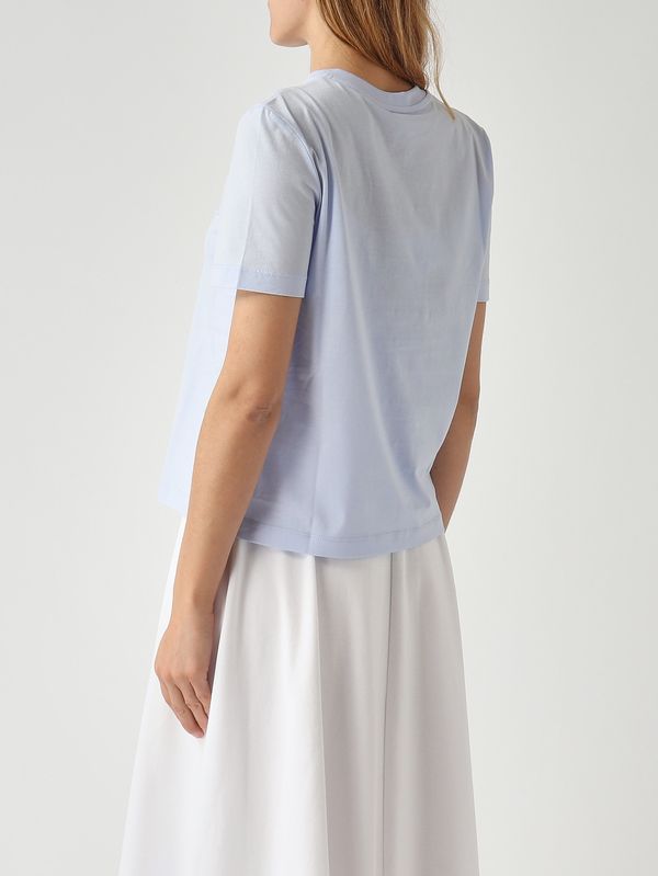 4. Camiseta de mujer Licenza de algodón Azul Cielo MM Max Mara 2616941108600