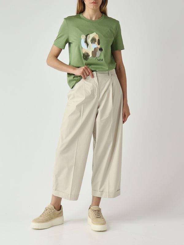 2. Camiseta de mujer Licenza de algodón Verde MM Max Mara 2616941108600