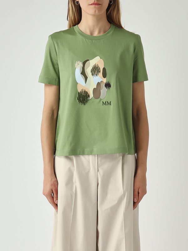1. Camiseta de mujer Licenza de algodón Verde MM Max Mara 2616941108600