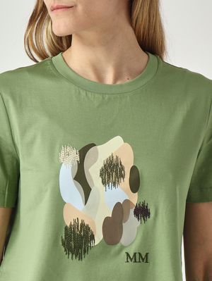 5. Camiseta de mujer Licenza de algodón Verde