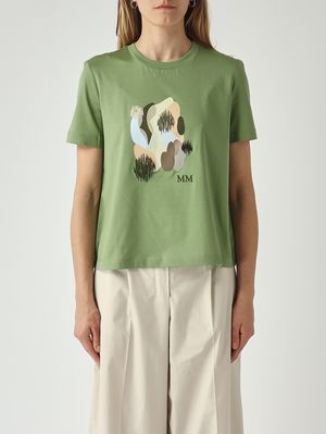 1. Camiseta de mujer Licenza de algodón Verde