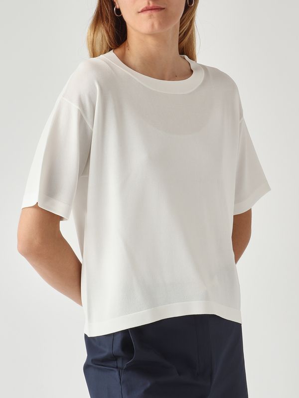 5. Pull pour femme en visco-furet Blanc MM Max Mara 2616361028600