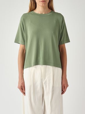 1. Damenpullover aus Viskosemischung mit Frettchenmuster Agave