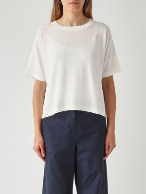 1. Pull pour femme en visco-furet Blanc