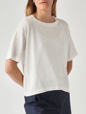 5. Pull pour femme en visco-furet Blanc