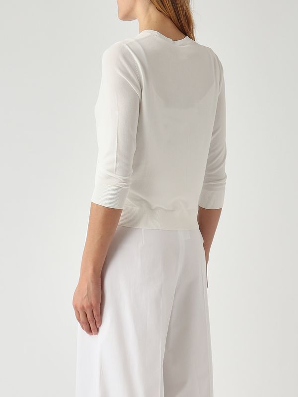 4. Cardigan femme Stemma en mélange de viscose Blanc MM Max Mara 2616341028600